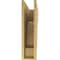 Ekena Millwork 6"W x 24"D x 24"H Thin Mediterranean Rough Cedar Woodgrain TimberThane Corbel, Primed Tan CORUR06X24X24MEDRCPR - alternate 5